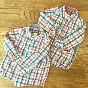 Boys Gingham Dress Shirts